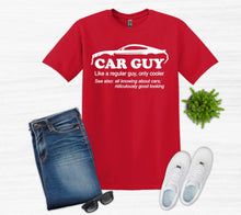 Load image into Gallery viewer, Car Guy Your choice of muscle car Adult Unisex T-Shirt or Sweatshirt