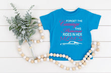 Load image into Gallery viewer, Forget the Carriage This Princess Rides in Her Mom's (any name) Mustang (your choice of car) Infant and Toddler Apparel