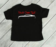Load image into Gallery viewer, Your Own Text Mustang (Choose your Car) Infant and Toddler Apparel