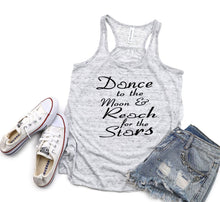 Load image into Gallery viewer, Dance to the Moon Girls Racerback Flowy Tank Top