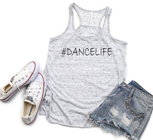 Load image into Gallery viewer, #DanceLife Girls and Ladies Flowy Racerback Tank Top