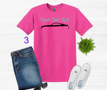 Load image into Gallery viewer, Your Own Text Mustang (Choose your Car) Youth Unisex T-Shirt and Sweatshirt