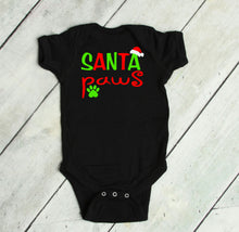 Load image into Gallery viewer, Santa Paws Christmas Infant and Toddler Short or Long Sleeve Apparel