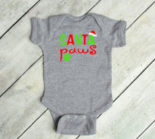 Load image into Gallery viewer, Santa Paws Christmas Infant and Toddler Short or Long Sleeve Apparel