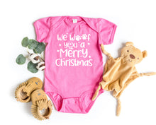 Load image into Gallery viewer, We Woof You a Merry Christmas Infant and Toddler Apparel