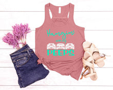 Load image into Gallery viewer, Hangin' with my Peeps (Mustang) Ladies Flowy Racerback Tank Top