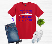 Load image into Gallery viewer, My Mom's Mustang (your choice of car) is Faster than your Dad's Car Youth T-Shirt or Sweatshirt