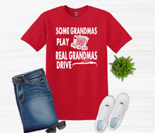 Load image into Gallery viewer, Real Grandmas Drive a Mustang Adult Unisex T-Shirt and Sweatshirt
