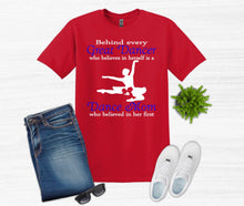 Load image into Gallery viewer, Behind Every Great Dancer is a Dance Mom Adult Unisex T Shirt and Sweatshirt