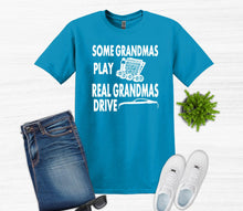 Load image into Gallery viewer, Real Grandmas Drive a Mustang Adult Unisex T-Shirt and Sweatshirt