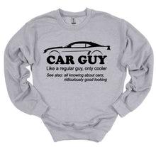 Load image into Gallery viewer, Car Guy Your choice of muscle car Adult Unisex T-Shirt or Sweatshirt