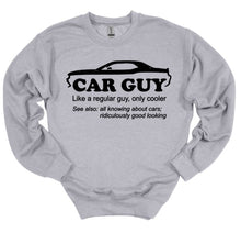 Load image into Gallery viewer, Car Guy Your choice of muscle car Adult Unisex T-Shirt or Sweatshirt