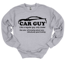 Load image into Gallery viewer, Car Guy Your choice of muscle car Adult Unisex T-Shirt or Sweatshirt