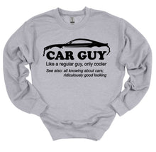Load image into Gallery viewer, Car Guy Your choice of muscle car Adult Unisex T-Shirt or Sweatshirt