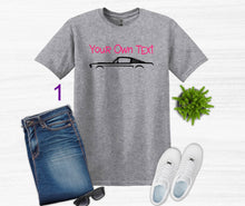 Load image into Gallery viewer, Your Own Text Mustang (Choose your Car) Youth Unisex T-Shirt and Sweatshirt