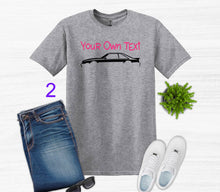 Load image into Gallery viewer, Your Own Text Mustang (Choose your Car) Youth Unisex T-Shirt and Sweatshirt