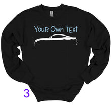 Load image into Gallery viewer, Your Own Text Mustang (Choose your Car) Youth Unisex T-Shirt and Sweatshirt