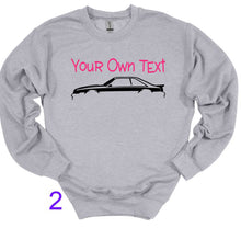Load image into Gallery viewer, Your Own Text Mustang (Choose your Car) Youth Unisex T-Shirt and Sweatshirt