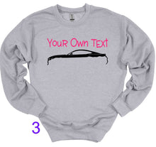 Load image into Gallery viewer, Your Own Text Mustang (Choose your Car) Youth Unisex T-Shirt and Sweatshirt