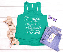 Load image into Gallery viewer, Dance to the Moon Girls Racerback Flowy Tank Top