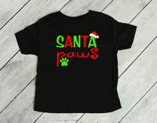 Load image into Gallery viewer, Santa Paws Christmas Infant and Toddler Short or Long Sleeve Apparel