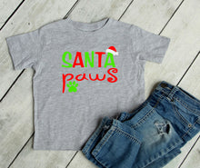 Load image into Gallery viewer, Santa Paws Christmas Infant and Toddler Short or Long Sleeve Apparel