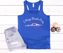 Load image into Gallery viewer, I Always Wanted a Pony Ladies Flowy Racerback Tank Top
