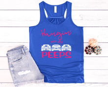 Load image into Gallery viewer, Hangin' with my Peeps (Mustang) Ladies Flowy Racerback Tank Top