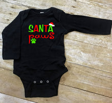 Load image into Gallery viewer, Santa Paws Christmas Infant and Toddler Short or Long Sleeve Apparel