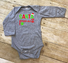 Load image into Gallery viewer, Santa Paws Christmas Infant and Toddler Short or Long Sleeve Apparel