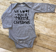 Load image into Gallery viewer, We Woof You a Merry Christmas Infant and Toddler Apparel