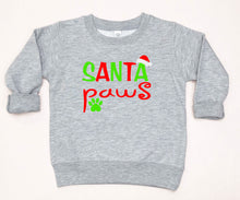 Load image into Gallery viewer, Santa Paws Christmas Infant and Toddler Short or Long Sleeve Apparel