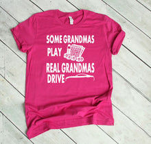 Load image into Gallery viewer, Real Grandmas Drive a Mustang Adult Unisex T-Shirt and Sweatshirt