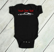 Load image into Gallery viewer, Your Own Text Mustang (Choose your Car) Infant and Toddler Apparel