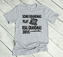 Load image into Gallery viewer, Real Grandmas Drive a Mustang Adult Unisex T-Shirt and Sweatshirt