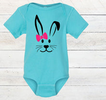 Load image into Gallery viewer, Bunny Faces (boy or girl) Easter Infant Bodysuit and Toddler T Shirt