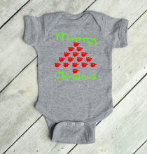 Load image into Gallery viewer, Paw Print Christmas Tree Infant Bodysuit and Toddler T Shirt or Sweatshirt
