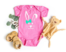 Load image into Gallery viewer, Bunny Faces (boy or girl) Easter Infant Bodysuit and Toddler T Shirt