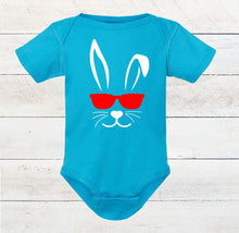 Load image into Gallery viewer, Bunny Faces (boy or girl) Easter Infant Bodysuit and Toddler T Shirt