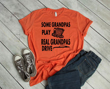 Load image into Gallery viewer, Real Grandpas Drive Mustangs Adult Unisex T-Shirt and Sweatshirt