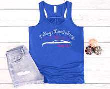 Load image into Gallery viewer, I Always Wanted a Pony Ladies Flowy Racerback Tank Top