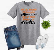 Load image into Gallery viewer, Not All Witches Ride Broomsticks One Drives A Your Choice of Car Halloween Adult Unisex T Shirt or Sweatshirt