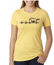 Load image into Gallery viewer, ****CLEARANCE**** Ladies Fitted T Shirts Mustang Heartbeat