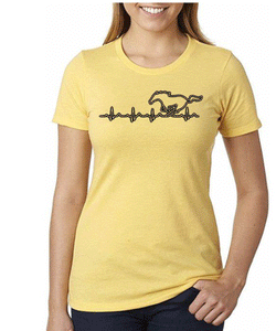 ****CLEARANCE**** Ladies Fitted T Shirts Mustang Heartbeat