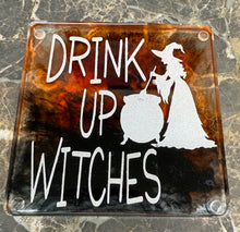 Load image into Gallery viewer, Halloween Coasters Witches be Sippin' and Drink Up Witches