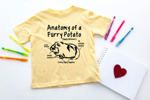 Anatomy of a Furry Potato (Guinea Pig) Toddler T Shirt & Sweatshirt