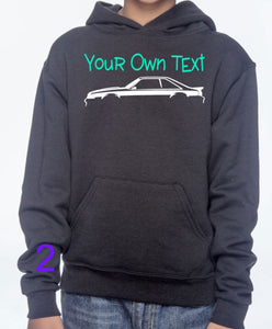 ***CLEARANCE*** Your Own Text Mustang Adult Unisex Pullover Hoodie