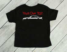 Load image into Gallery viewer, Your Own Text Mustang (Choose your Car) Infant and Toddler Apparel