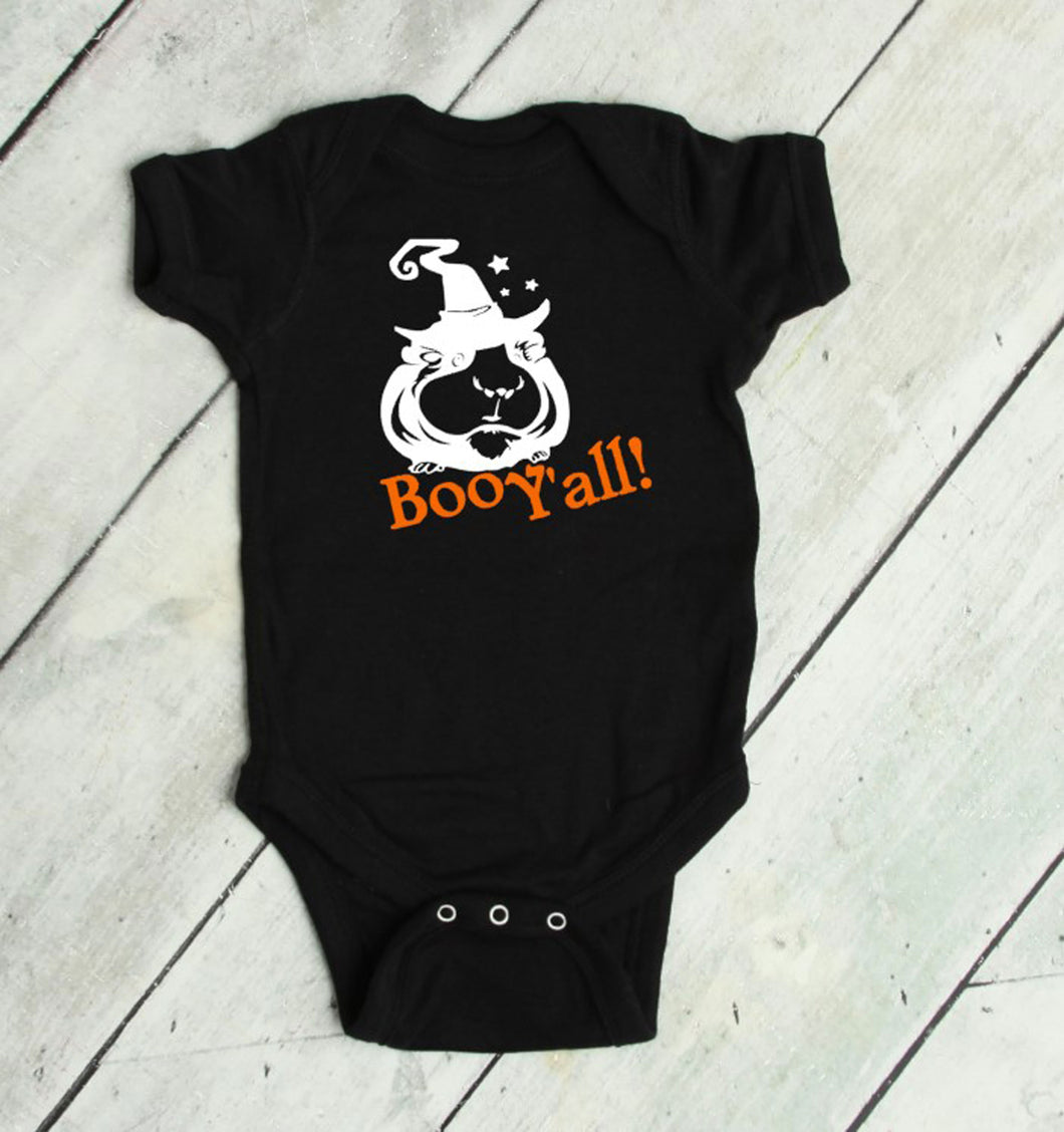 Boo Y'all Guinea Pig Halloween Infant Bodysuits & Toddler T Shirts