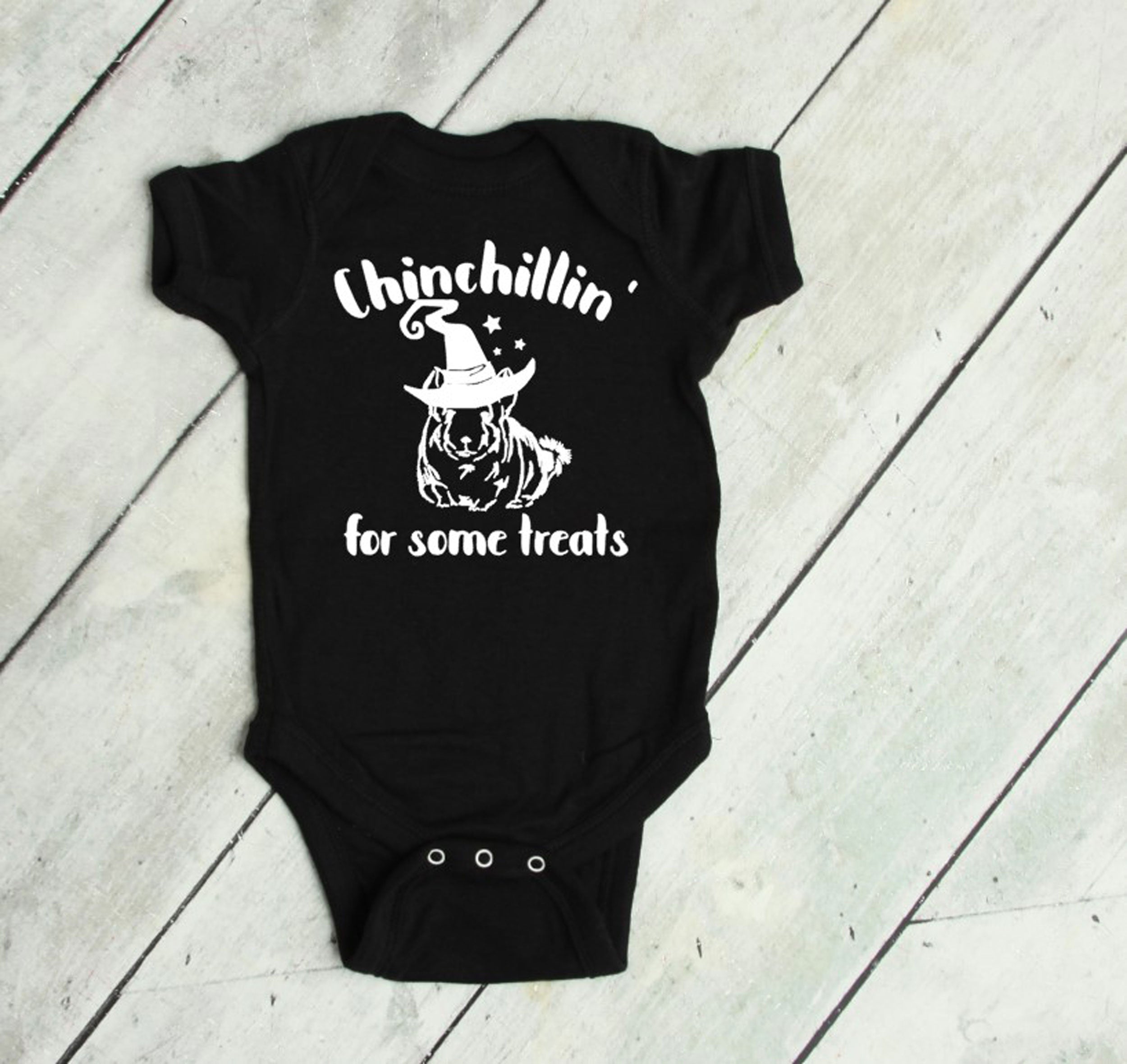 Chinchillin' for some Treats Halloween Infant and Toddler Apparel